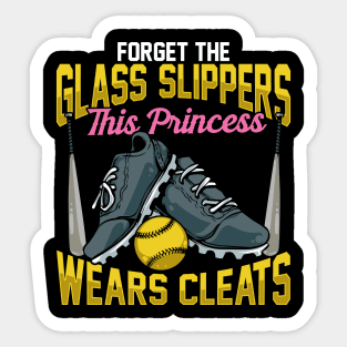 Forget Glass Slippers This Princess Wears Cleats Sticker